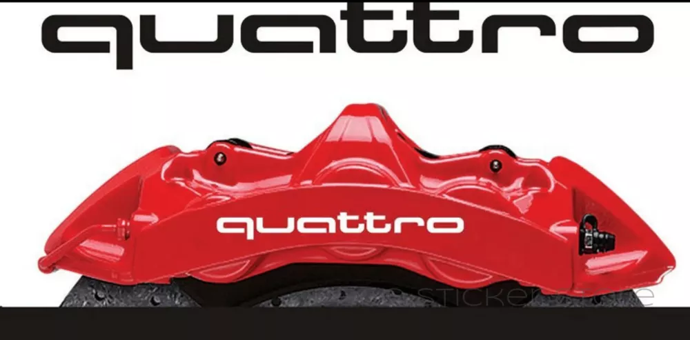 Audi Quattro bromsdekaler stickers dekal 1 Audi Quattro bromsdekaler stickers dekal