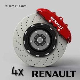 Renault logo dekal dekaler till bromsok