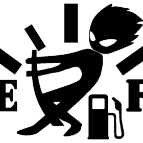 Rolig bränslemätare dekaler sticker