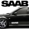 Saab logo dekaler stickers till dörren