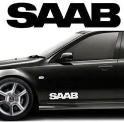Saab logo dekaler stickers till dörren
