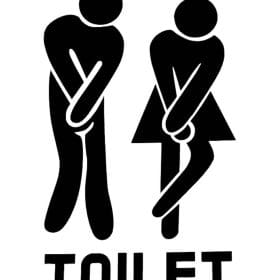 Rolig toalett dekaler stickers till toaletten