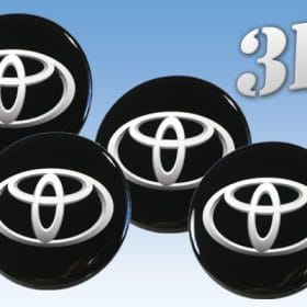 Toyota hjulnav emblem 56, 60, 65 mm 4st