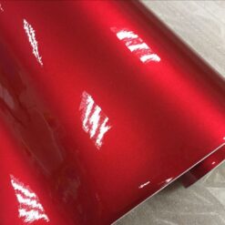Blank röd metallic vinyl folie 1,5 meter