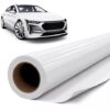 Blank vit vinyl folie med luftkanaler wrap