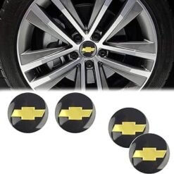 Chevrolet hjulnav emblem 56 mm i svart