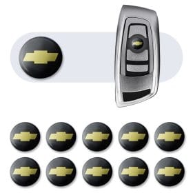 Chevrolet emblem rund, till bilnyckel 2st