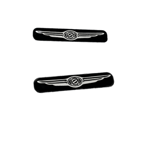Chrysler emblem märke till bilnyckel 2 st