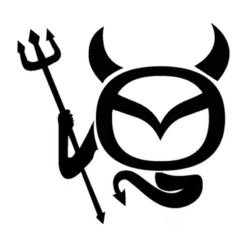 Mazda devil dekaler sticker dekal till bilen