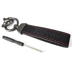 Ferrari nyckelring i alcantara, nyckelstrap
