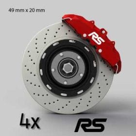 Ford RS broms-dekaler sticker 4st