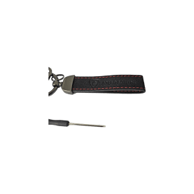 Lamborghini nyckelring i alcantara, nyckelstrap