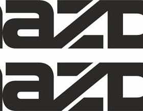 Mazda logo dörrdekaler sticker till bilen 2st