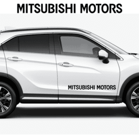 Mitsubishi motor dörr-dekaler sticker 2 st