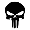 Punisher skull stickers dekaler 2st