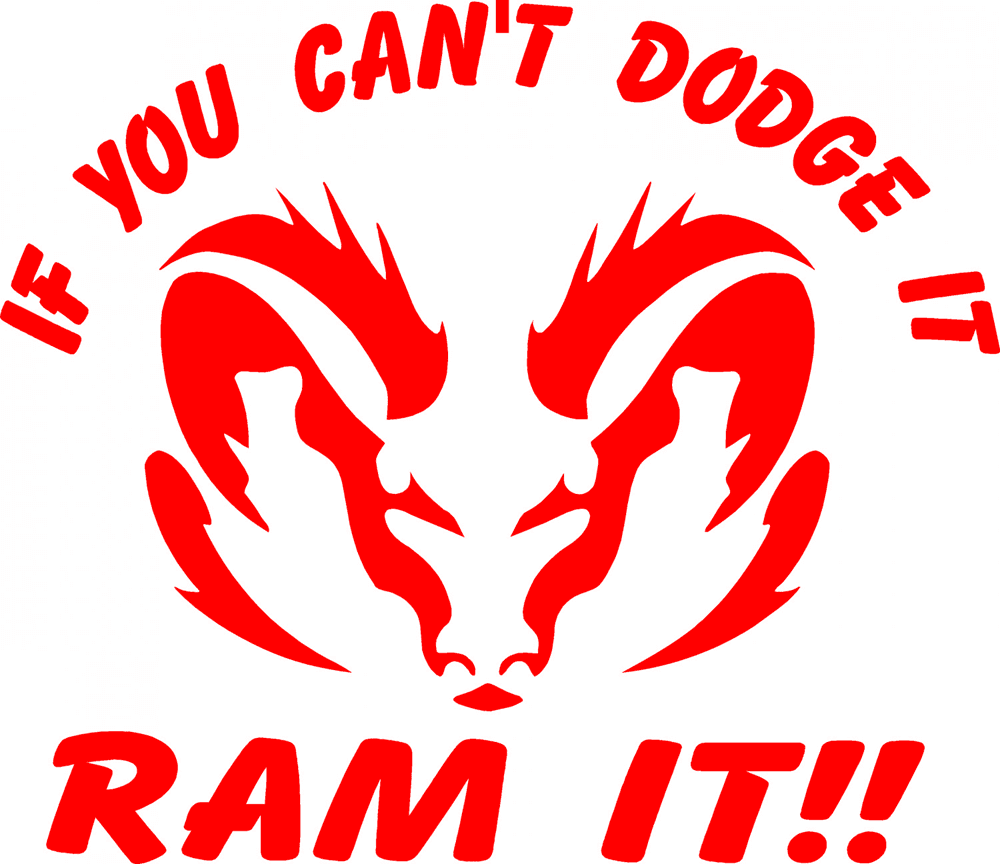 Dodge Hemi roliga dekaler stickers - BILACCESSOARER.SE