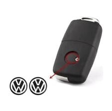 Volkswagen emblem VW märke till bilnyckel 2 st 2 Volkswagen emblem VW märke till bilnyckel 2 st - Bild 2