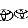 Toyota logo stickers 2st dekal dekaler