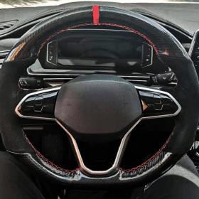 Volkswagen VW MK8 rattöverdrag carbon
