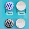 Volkswagen emblem VW märke till bilnyckel 2 st