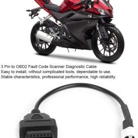 Yamaha 3 och 4 Pin till obd2 kabel adapter